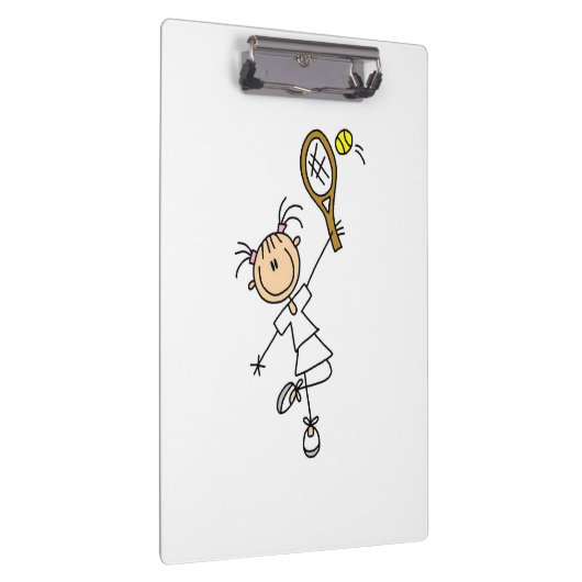 Vrouw Tennis Player Klembord (Rechts)