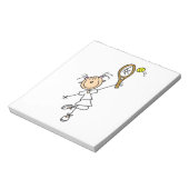 Vrouw Tennis Player Notitieblok (Linkerzijde)