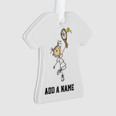Vrouw Tennis Player Ornament (voorkant)