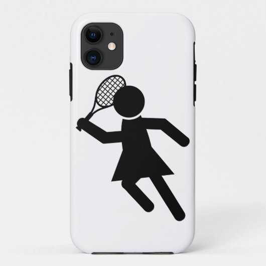 Vrouw Tennis Player - Tennis-symbool Case-Mate iPhone Case (Achterkant)