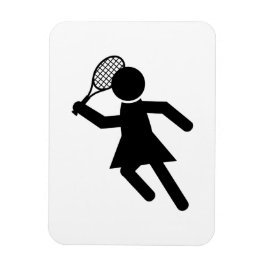 Vrouw Tennis Player - Tennis-symbool Magneet
