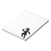Vrouw Tennis Player - Tennis-symbool Notitieblok (Linkerzijde)