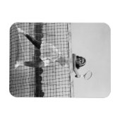 Vrouw Tennis spelen Magneet (Horizontaal)
