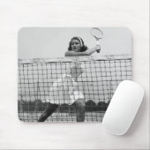 Vrouw Tennis spelen Muismat (Met muis)