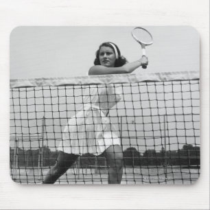 Vrouw Tennis spelen Muismat