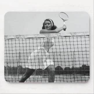 Vrouw Tennis spelen Muismat