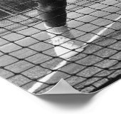 Vrouw Tennis spelen Poster (Hoek)