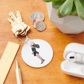 Vrouw tennisser. sleutelhanger
