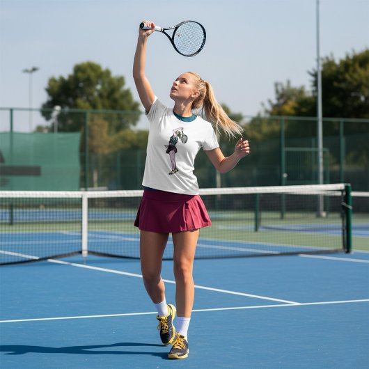 Vrouw Tennisspeler Meisjes T-shirt