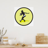 vrouw tennisspeler poster (Keuken)