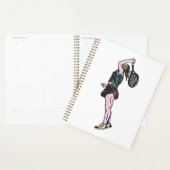 Vrouw Tennisspeler Spiral Planner (Display)