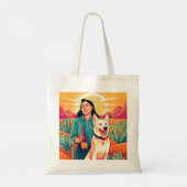 Vrouw, Tequila, en Reddingshond: Een portret Tote Bag (Achterkant)