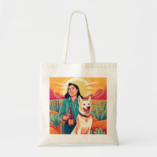Vrouw, Tequila, en Reddingshond: Een portret Tote Bag (Voorkant)