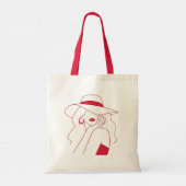 Vrouw Tote Bag (Achterkant)