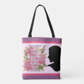 Vrouw Tote Bag (Achterkant)