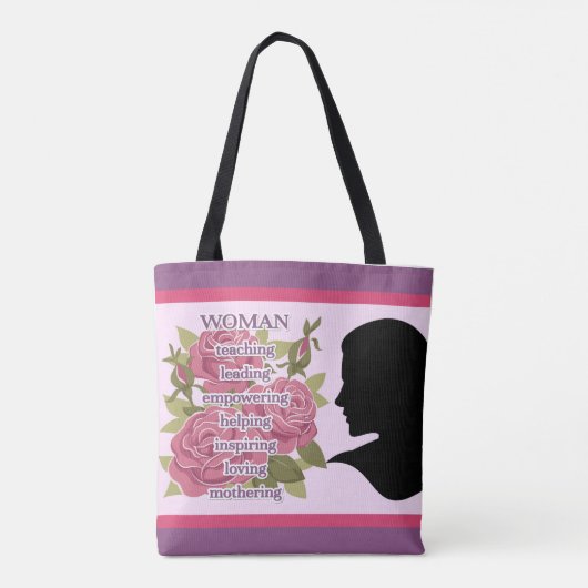 Vrouw Tote Bag (Achterkant)
