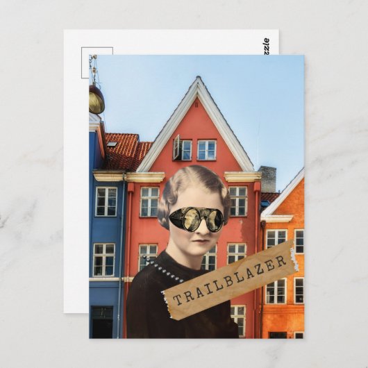  vrouw Trailblazer Kitschy Briefkaart (Voorkant / Achterkant)