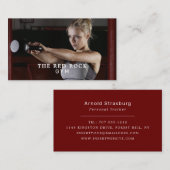 Vrouw Trainer, Personal Trainer, Gym Instructor Visitekaartje (Voorkant / Achterkant)