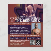 Vrouw trainer, persoonlijke trainer, gym Advertere Flyer (Voorkant)