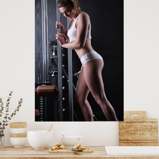 Vrouw Trainer Poster (Keuken)