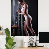 Vrouw Trainer Poster (Thuiskantoor)