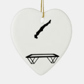 Vrouw trampolinist keramisch ornament (Rechts)