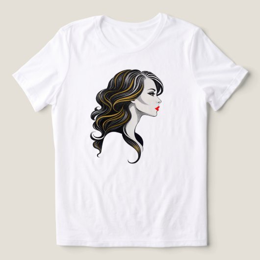 vrouw Tri-Blend shirt (Design voorkant)