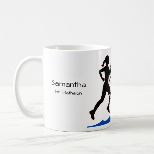 Vrouw Triathlon Keepsake Koffiemok (Links)