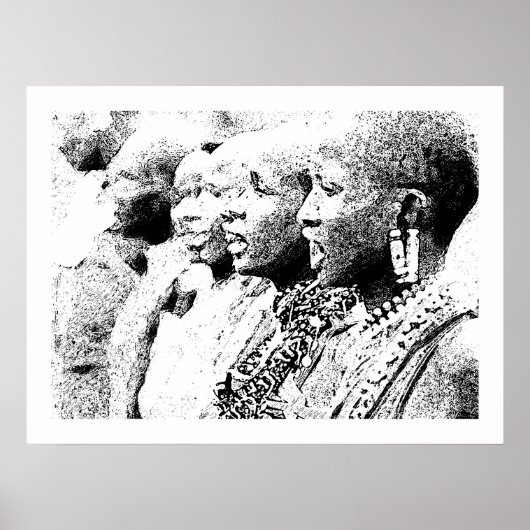 Vrouw Tribal Ceremony Poster (Voorkant)