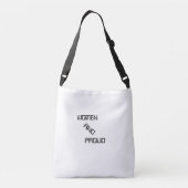 VROUW & TROTS ONE SIDE BEWERKBAAR CROSSBODY TAS (Achterkant)