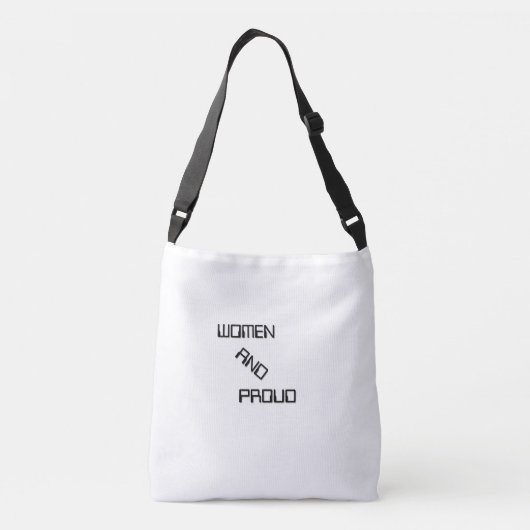 VROUW & TROTS ONE SIDE BEWERKBAAR CROSSBODY TAS (Achterkant)