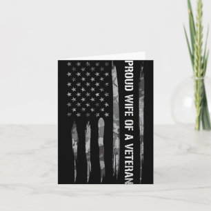 Vrouw_ Trotse vrouw van een veteraan - Amerikaanse Kaart