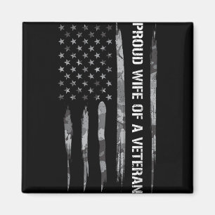 Vrouw_ Trotse vrouw van een veteraan - Amerikaanse Magneet
