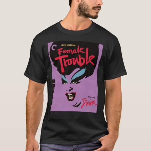 Vrouw Trouble Classic T-Shirt (Voorkant)