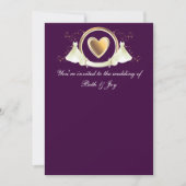 Vrouw trouwuitnodiging kaart (Voorkant)