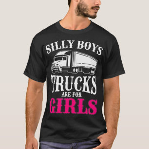 Vrouw Truck Driver Funny Girl Trucker T-shirt