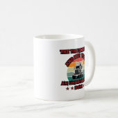 Vrouw Trucker Sterke Road Bond Pride Power Design Koffiemok (Voorkant rechts)