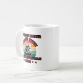Vrouw Trucker Sterke Road Bond Pride Power Design Koffiemok (Voorkant links)