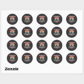 Vrouw Trucker Sterke Road Bond Pride Power Design Ronde Sticker (Vel)
