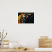 Vrouw tussen twee leeftijd poster (Keuken)