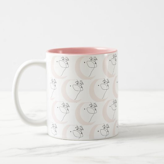 Vrouw Tweekleurige Koffiemok (Links)