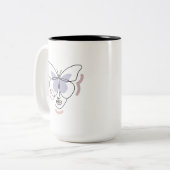 Vrouw Tweekleurige Koffiemok (Voorkant links)
