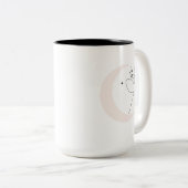 Vrouw Tweekleurige Koffiemok (Voorkant rechts)