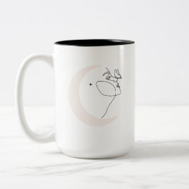 Vrouw Tweekleurige Koffiemok