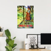 Vrouw uit Appezell, Zwitserland Poster (Thuiskantoor)