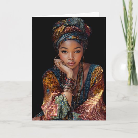 Vrouw uit Centraal-Afrikaanse Republiek Kaart (Voorkant)
