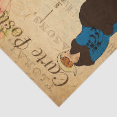  vrouw uit de jaren 20 in de laatste Mode in Parij Tissuepapier (Detail)