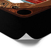 vrouw uit de jaren 20 in het rood poster (Hoek)