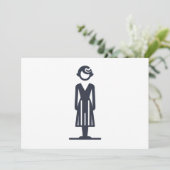 vrouw uit de jaren 20 kaart (Staand voorkant)