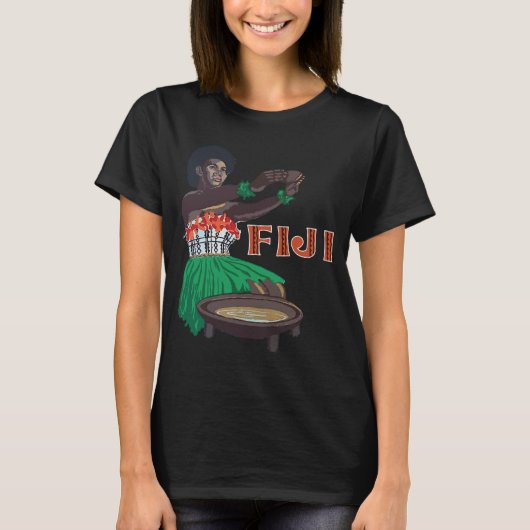 Vrouw uit Fiji T-shirt (Voorkant)